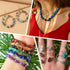 QUEFE 720pcs Crystal Chips Beads Ring Making Kit, 40 Colors Crystal Chips and Gemstone Beads for Jewelry Making Crystal Beads for Ring, Bracelets ...