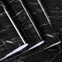 RANRAN Marble Contact Paper Granite Black Roll Self Adhesive Peel and Stick Wallpaper for Kitchen Countertop Cabinet Furniture Waterproof PVC Remo...