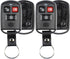 KeylessOption Keyless Entry Remote Key Fob Case Shell Button Pad Cover Leather Strap For Hyundai Kia (Pack of 2)...