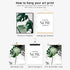 A ARTZONE Botanical Watercolor Prints, Set of 4 Unframed Canvas Art Prints, 8x10 inches, Bedroom Wall Art...