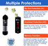 AquaMiracle Upgraded 50W Small Aquarium Heater Fish Tank Heater Turtle Heater Super Mini Aquarium Heater, Dry-Run/Overheating Protection and Memor...
