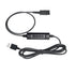 QD to USB Adapter Cable with Volume Control and Microphone Mute Compatible with Plantronic Quick Disconnect (QD) Headset for Computer and Softphon...