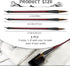 3 Sizes Chinese Calligraphy Brush Set, Kanji Sumi Drawing Brush with Resin Handle, Professional Traditional Chinese Painting Brush for Beginners S...
