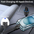 ?MFi Certified?iPhone 15 Fast Car Charger, SDNCIE 4.8A Dual USB Car Power Cigarette Lighter USB-C Car Charger Fast Charging + 2Pack Type-C Braided...
