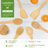 12? Wooden Spoons Spatulas for Cooking 6-Piece Bamboo Utensil Set, Wood Spatula Spoon Nonstick Kitchen Utensil Set....