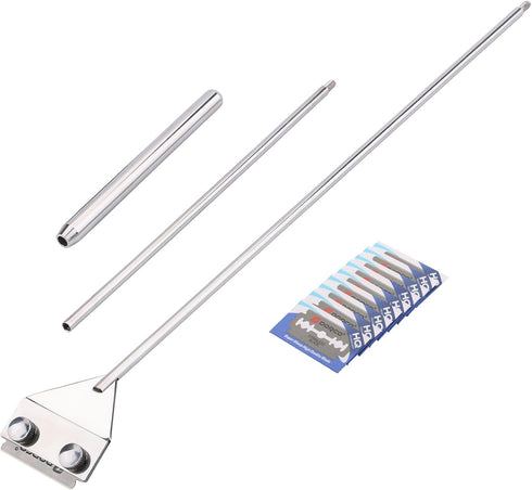 Katfort Aquariums Glass Scraper, 25.6inch/65cm Fish Tank Algae Scraper, Aquarium Scraper for Glass Tanks, Stainless Steel Cleaning Tool Kit with 1...