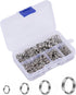 400 Pieces Premium 304 Stainless Steel Split Ring Double Jump Ring Small Key Chain Ring for Ornament Crafts, 4 Sizes(6mm 8mm 10mm 12mm Diameter)...