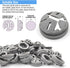 120 Pcs 3/8-1/2 Inch Electrical Box Cable Connectors, Non-Metallic Button Push in Wire Connectors, Electrical Conduit Fittings Junction Box Connec...