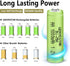 Rechargeable AA Battery NIMH 1.2V Double A 1000mAh 4 Pack Rechargeable AA Batteries Pre-Charged Solar Batteries Low Self Discharge for Solar Light...