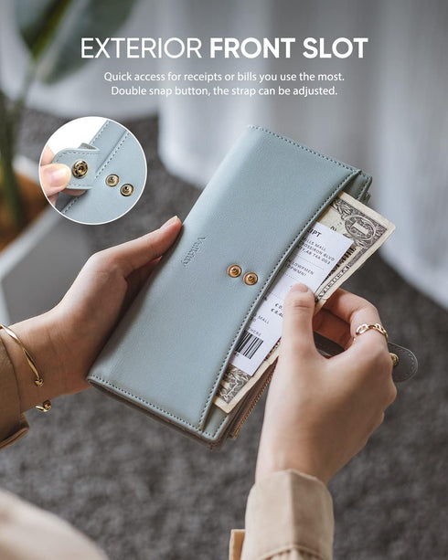 ???????????????? Ultra Slim Thin Leather Wallets Womens Bifold Credit Card Women's Wallets Card Cases Money Organizers for Women Ladies Female Cas...