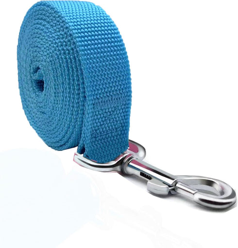 4FT/5FT/6FT Strong Dog Leash, Nylon Dog Leashes for Small Medium Large Dogs (Blue, 1 in x 15 ft)...