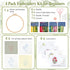 LOMOHOO 4 Sets Ribbon Flower Embroidery Kit for Beginners, Needlepoint Stamped Cross Stitch Starter Kits, Stitch Learning DIY Kit with Flower Patt...