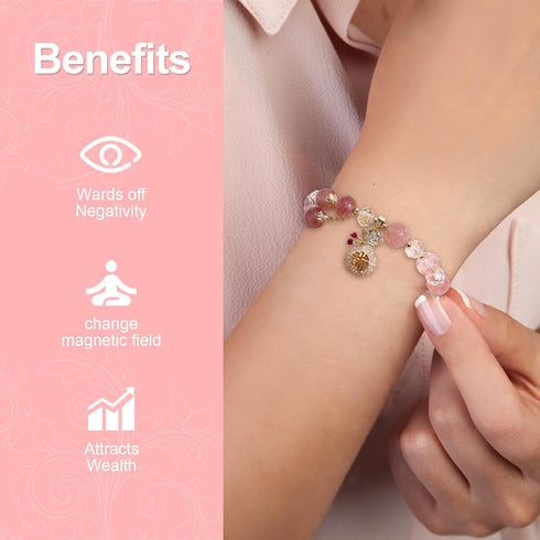 Generic Women's Healing Crystal Bracelet for Peace and Protection - Gift for Girlfriend, Wife, or Loved One - Infused with Mystical Eastern Energi...