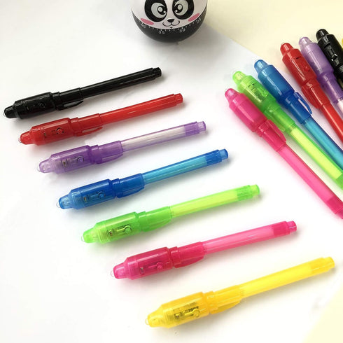SCStyle Invisible Ink Pen 7Pcs,Spy Pen Marker Kid Pens for Writing Secret Message Pen Valentines Day Easter Day Halloween Christmas Birthday Party...