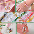 120g Random Glass Beads Kit for Jewelry Making, 6-10mm Round Crystal Glass Beads for Bracelet Making (Green)...