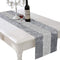 HALOVIE 13 x 82 Inch Glam Table Runner with Diamante Strip, Rectangular Dining Table Dresser Runners for Home Kitchen Party Wedding Festival Chris...