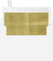 LUXPaper A4 Foil Lined Invitation Envelopes | Peel & Press | 4 1/4" x 6 1/4" | White w/Gold LUX Lining | 60lb. Text | 50 Qty...
