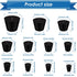 24Pcs Solid Rubber Stopper 11 Assorted Sizes 000# - 8# for Flask, Plug Holes, Lab Seal Rubber Stoppers...
