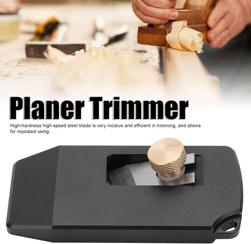 Mini Handle Trimmer, Manual Woodworking Trimming Kit for PVC ABS Melamine Veneer, Planer Trimmer Tool with High Speed Steel Blade, Aluminum Alloy ...