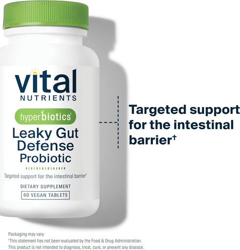 Hyperbiotics Vital Nutrients Leaky Gut Repair Supplement Probiotic | Science Backed Formula Strengthens Intestinal Barrier and Gut Health* | Reduc...