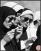 Posterizer 1 pcs-black-and-white photograph captures an unconventional nuns smoking 2-Photography Art-Comedy Art-Living Room Bedroom Decor- unfram...