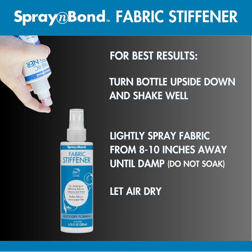 SpraynBond Fabric Stiffener, 6.8 OZ (200mL)...