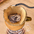 Gute Glass Coffee Dripper/Filter - Cone Glass Pour Over Coffee Dripper with Bamboo Stand & Handle, 1-4 Cups Drip Coffee Maker Funnel Accessories f...