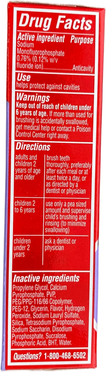 Optic White Advanced Toothpaste, Removes 5 Years of Stains, 0.75 oz (24g) - Pack of 12...