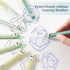BAYTORY 8Pcs Cute Retractable Erasable Gel Pens, CS Fine Point 0.5mm, Quick Dry, Black and Blue Ink Pen with Eraser, Smooth Writing for Crossword ...