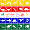 20 Pieces Dinosaur Stencils for Kids 5.1 Inches Drawing Stencils Chalk Stencils Large Washable Animal Themed Primary Shape Template for Kids Toddl...