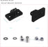 Universal Helmet Fixed Mounts, Camera Metal Bracket Adapter, Camera Accessories for GoPro Series Sport Camera/Skydiving Helmet with 1/4" Screw Ada...