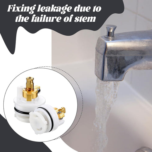 2 Pack Shower Cartridge Repair Kit Compatible with Delta Rp1991, Replacement Stem Unit Fits 1600 Series Single Handle Tub Shower Valves Includes R...