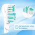4/8/16 Pcs Electric Toothbrush Replacement Heads Sensitive Dual Clean Rotating Sets Fit for Braun Oral B Cross Action Power 4732 3733 4734 (16)...