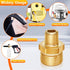 Boltigen M22 x 1/4NPT Pressure Washer Adapter, 2PCS M22 to 1/4 NPT Pressure Washer Coupler, 1/4" Male to M22 Male Adapter, M22 Pressure Washer Hos...