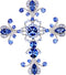 Faship Gorgeous Rhinestone Crystal Cross Crucifix Pin Brooch...