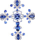 Faship Gorgeous Rhinestone Crystal Cross Crucifix Pin Brooch...