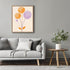 Posterizer 1 pcs-minimalist dainty flowers in orange and purple art 1-Abstract & Modern Art-Floral & Botanical Art-Chic Home Decor- unframed wall ...
