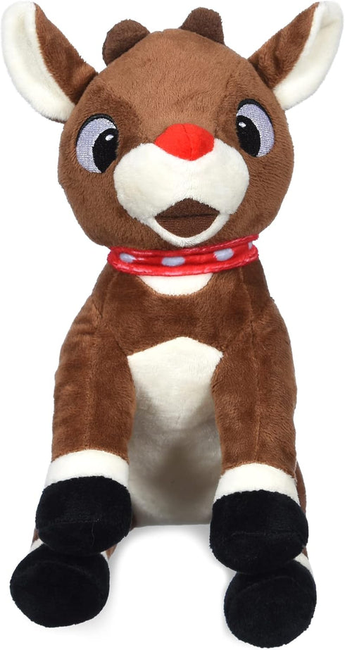 Rudolph The Red-Nosed Reindeer Toys for Dogs - 9" Plush Rudolph Squeaker Dog Toy, Chew Dog Toys - Holiday Toys for Pets, Christmas Dog Toys, Rudol...