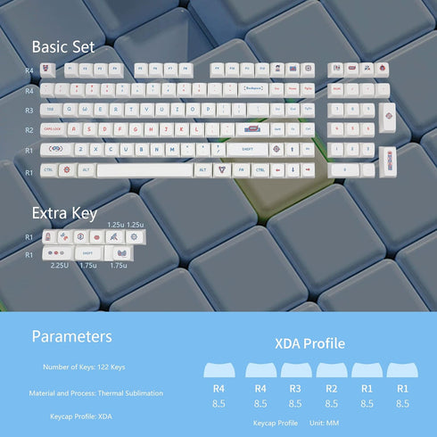 Keycaps,PBT keycap Set, XDA Profile keycaps for MX Switches Mechanical Keyboard&Optical Keyboard…...