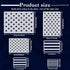 12 Pieces Independence Day American Flag 50 Star Stencil Template 3 Size Patriotic Star Stripe Stencils Memorial 4th of July Reusable DIY Painting...