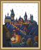 Stamped Cross Stitch Kits 14Count 13.6x16.8 inch DIY Needle Work for Home Decor Magic Castle...
