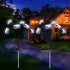 KNONEW 2Pack Solar Garden Lights Decoration, 12LED Solar Outdoor Lights, Solar American Flag Lights, Waterproof Solar Lights for Patio Pathway Out...