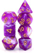 New HD Polyhedral Dice Sets D&D Dice for Dungeon and Dragons RPG Role Playing Games MTG Pathfinder Table Top Games 7 Dice Set Berry Cream...