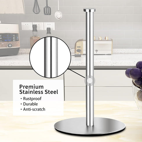 Paper Towel Holder Countertop, OBODING, Kitchen Paper Towel Holder Stand for Kitchen and Bathroom Organization and Storage, Paper Towel Holders fo...