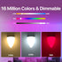 ORALUCE Smart Light Bulb Work with Alexa & Google Home, C37 E12 LED Light Bulb 40W Equivalent, 2.4GHz WiFi & Bluetooth Color Changing APP Dimmable...