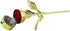 Rose Ring Holder with Long Stem, Gold...