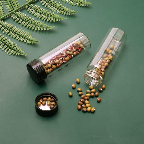 12 Pack Glass Vials 30ml Vials with Screw Caps Borosilicate Glass Bottle Lab Vial...