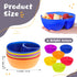Weewooday Snack and Dip Bowls, Chips Serving Bowls Anti Soggy Divided Bowl plastic Stackable Dish Microwave and Dishwasher Safe Container for Chip...