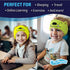 CozyPhones Over The Ear Headband Headphones - Kids Headphones Volume Limited with Thin Speakers & Super Soft Fleece Headband - Whatif Monster......