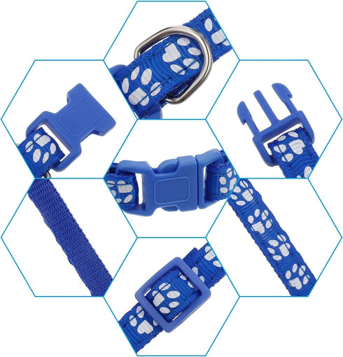 12 Pack Puppy Collars for Litter, Adjustable Puppy ID Collars Soft Nylon Whelping Collars for Newborn Litter Puppy Pets...